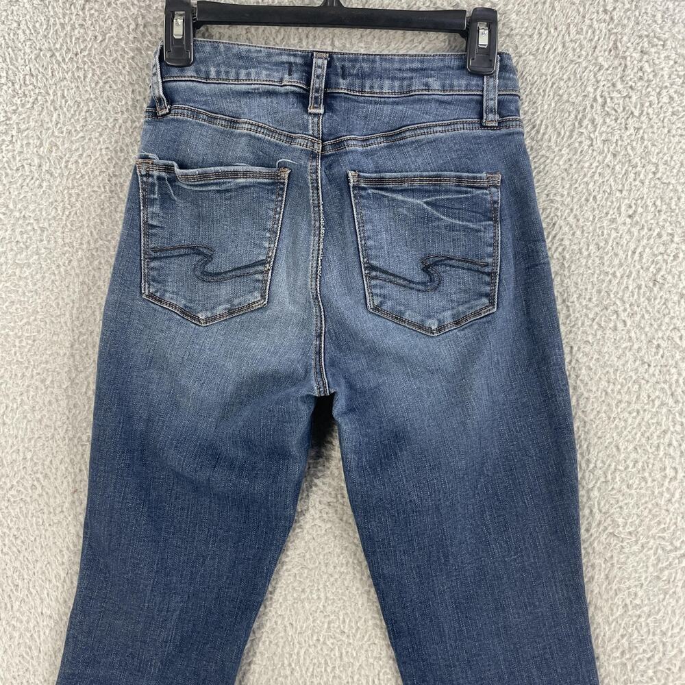 Silver Jeans Co Jeans Womens 27 x29 Blue Avery Skinny Mid Rise Stretch Denim - Picture 11 of 12